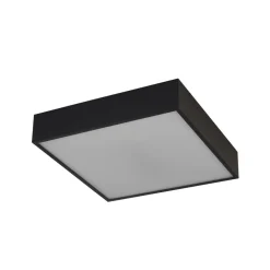 LED-loftlampe til badeværelset Zeus, sort, længde 30 cm, metal
