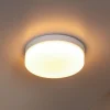 LED-loftlampe til badeværelset Biskit, hvid, Ø 23 cm, plast