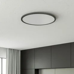 LED-loftlampe Tuco CCT, dæmpbar, sort Ø 50 cm