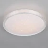 LED-loftlampe Varda, hvid, Ø 39 cm, fjernbetjening