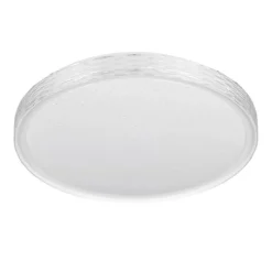 LED-loftlampe Varda, hvid, Ø 39 cm, fjernbetjening