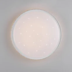 LED-loftlampe Varda, hvid, Ø 39 cm, fjernbetjening