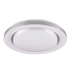 LED-loftslampe Atria, Ø 48 cm, hvid, plast, CCT