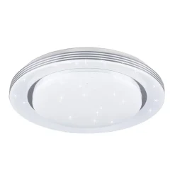 LED-loftslampe Atria, Ø 48 cm, hvid, plast, CCT