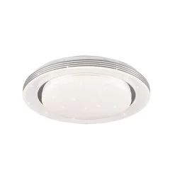 LED-loftslampe Atria, Ø 38 cm, hvid, plast, CCT