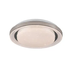 LED-loftslampe Atria, Ø 27 cm, hvid, plast, CCT
