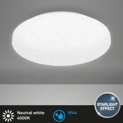 LED-loftslampe Case IP44 starry sky 840 Ø 28cm