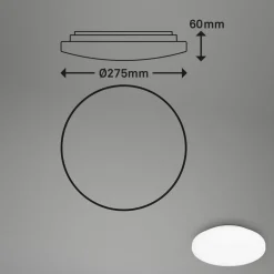 LED-loftslampe Case til badeværelset IP44 3.000K Ø 28cm