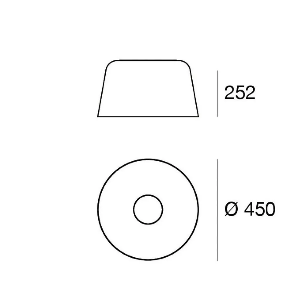 LED-loftslampe Delfi_S, hvid, Ø 45 cm, metal