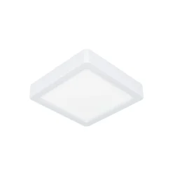 LED-loftslampe Fueva 5 IP44 3000K hvid 16x16cm