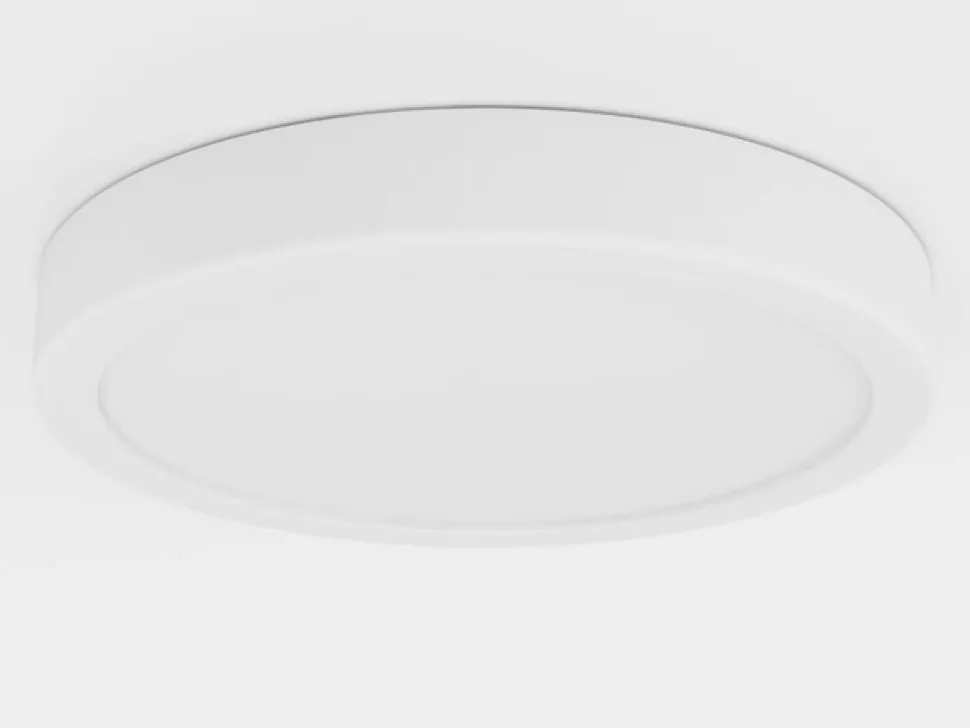 LED-loftslampe Fueva 5 IP44 3000K hvid Ø21cm