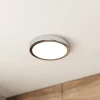 LED-loftslampe Fueva 5 IP44 3000K krom Ø21cm