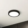 LED-loftslampe Fueva 5 IP44 3000K sort Ø21cm