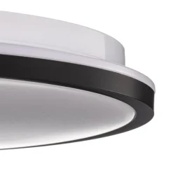LED-loftslampe Lana, baggrundsbelyst effekt Ø28 sort