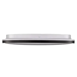 LED-loftslampe Lana, baggrundsbelyst effekt Ø28 sort
