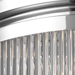LED-loftslampe Paulson IP44 krom Ø 38,1 cm