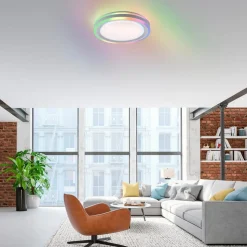 LED loftslampe Sfærisk, CCT, RGB, Ø 40cm