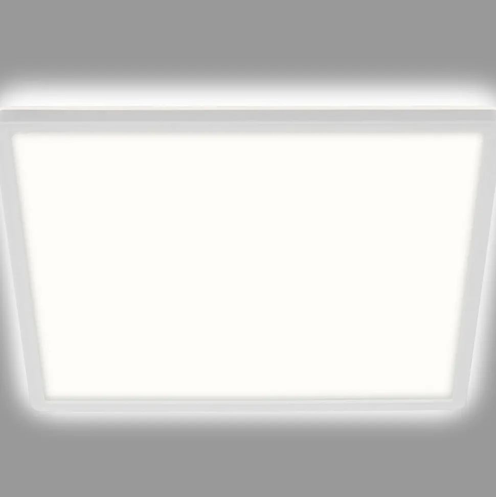 LED-loftslampe Slank, kantet 29,3 x 29,3 cm