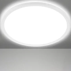 LED-loftslampe Slim, rund, 42 cm