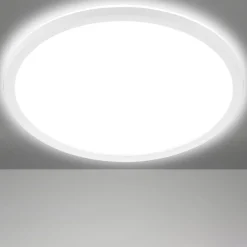 LED-loftslampe Slim, rund, 29,3 cm