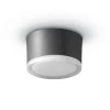 LED-loftslampe 1420 til udendørs brug, grafit Ø 13 cm