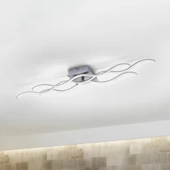 LED-loftslampe Wave 3.000K 97,5x16cm stål