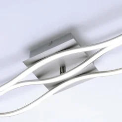 LED-loftslampe Wave 3.000K 139,5x16cm stål