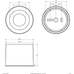LED-loftspot ALG54, Ø 21,3 cm, hvid
