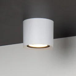 LED loftspot Fedler, Ø 12 cm, hvid, dæmpbar, aluminium