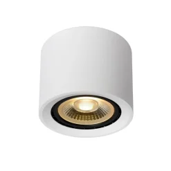 LED loftspot Fedler, Ø 12 cm, hvid, dæmpbar, aluminium
