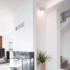 LED-loftspot Rør, sølvfarvet