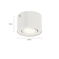 LED-loftsspot i rør, hvid
