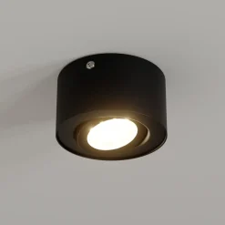 LED-loftsspot i rør, sort