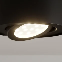 LED-loftsspot i rør, sort
