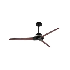 LED-loftventilator Brisa Mini sort/træ, lydsvag, 150 cm, CCT