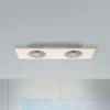LED-loftventilator Flat-Air, CCT, hvid, 120x40cm