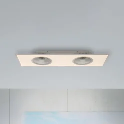 LED-loftventilator Flat-Air, CCT, hvid, 120x40cm