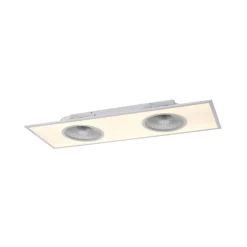 LED-loftventilator Flat-Air, CCT, hvid, 120x40cm