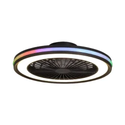 LED-loftventilator Gamer Big sort DC lydsvag 56 cm CCT RGB