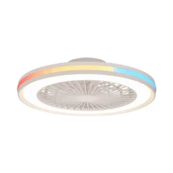 LED-loftventilator Gamer Big hvid DC støjsvag Ø 56 cm CCT RGB