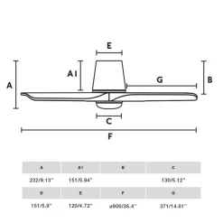 LED-loftventilator Hey, sort, DC, støjsvag, Ø 90 cm, CCT