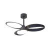 LED-loftventilator Infinity, sort, DC, lydsvag Ø 93 cm CCT