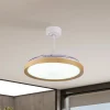LED-loftventilator Mistral trædekor DC støjsvag Ø 106 cm CCT