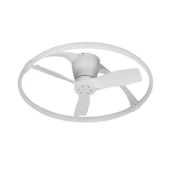 LED-loftventilator Nepal Mini, app, hvid