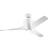 LED-loftventilator Phree 56, trebladet, hvid