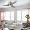 LED-loftventilator Phree 56, trebladet, nikkel