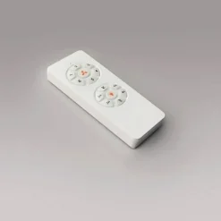 LED loftventilator Siroco Mini, DC, støjsvag, sort/valnød