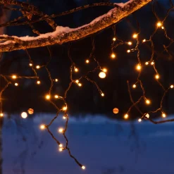 LED-lysforhæng Chrissline Extra, 100 LED'er, 2.300 K