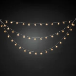 LED-lysforhæng, 44 fnug med varmhvidt lys