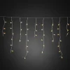 LED lysgardin ice rain amber transp. 5m